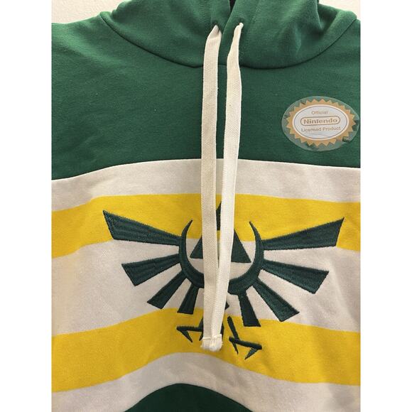 Nintendo-Legend of Zelda Royal Crest Striped Hoodie-BoxLunch Exclusive NWT L - Picture 3 of 11
